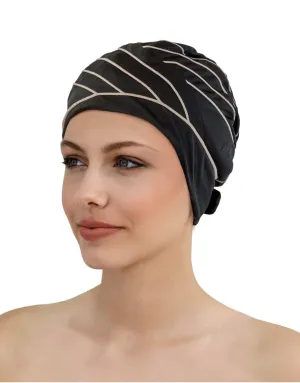 Piped Fabric Swim Cap