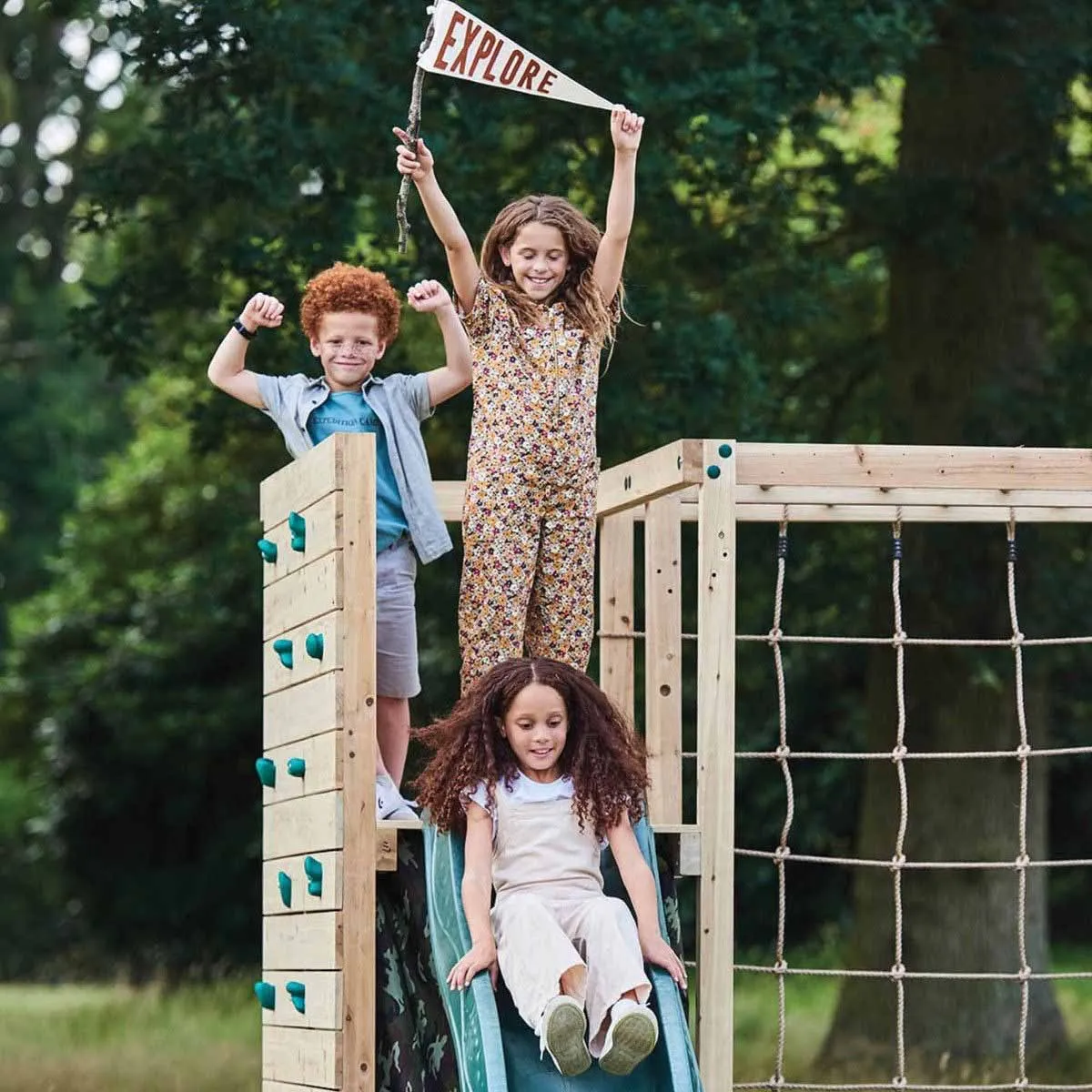 Plum Climbing Cube Wooden Play Centre