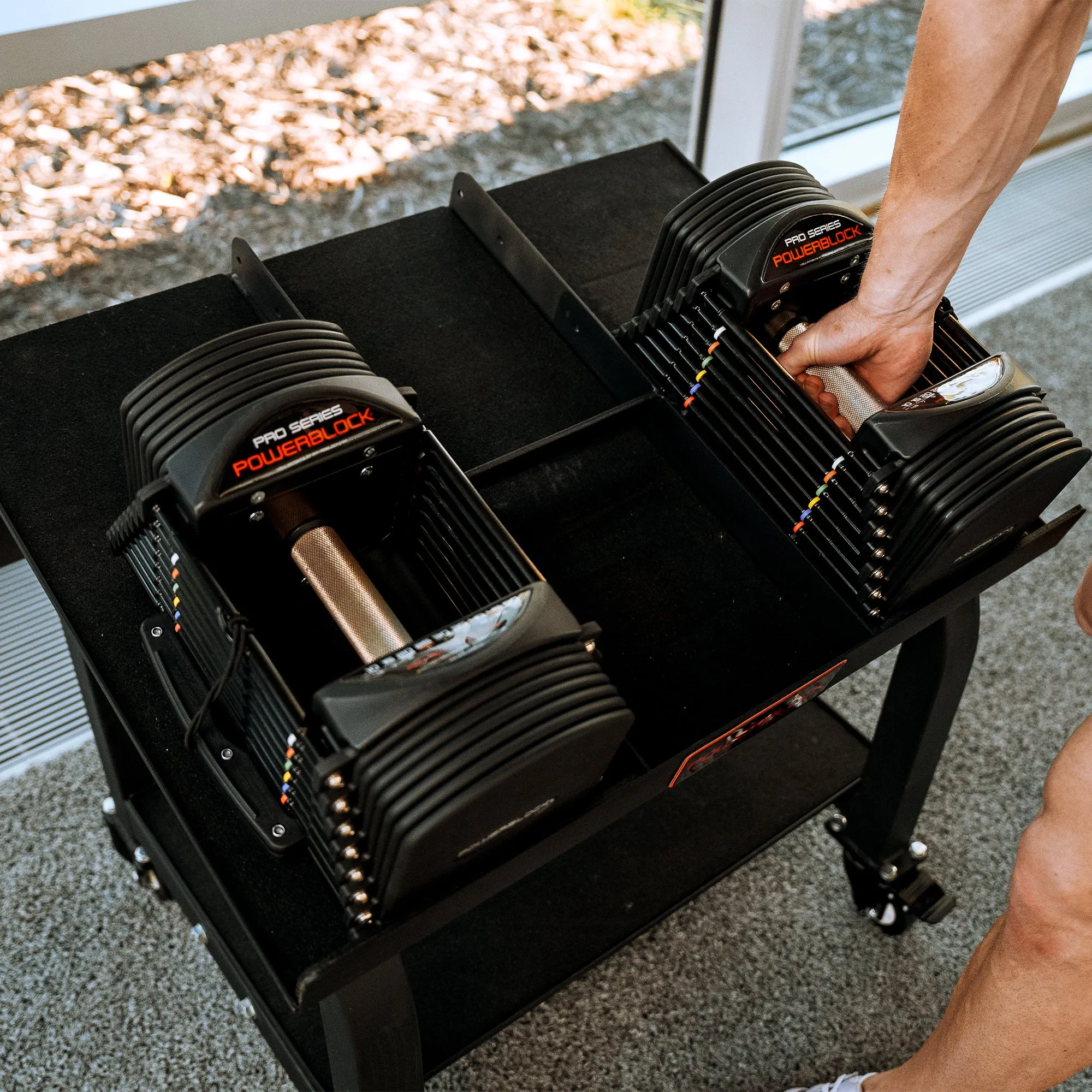 PowerBlock Commercial Pro 50 Adjustable Dumbbells