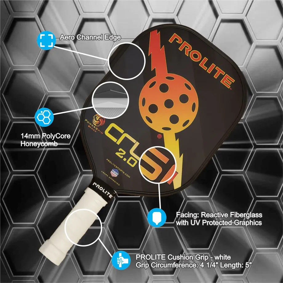 Prolite Crush Powerspin 2.0 Pickleball Paddle