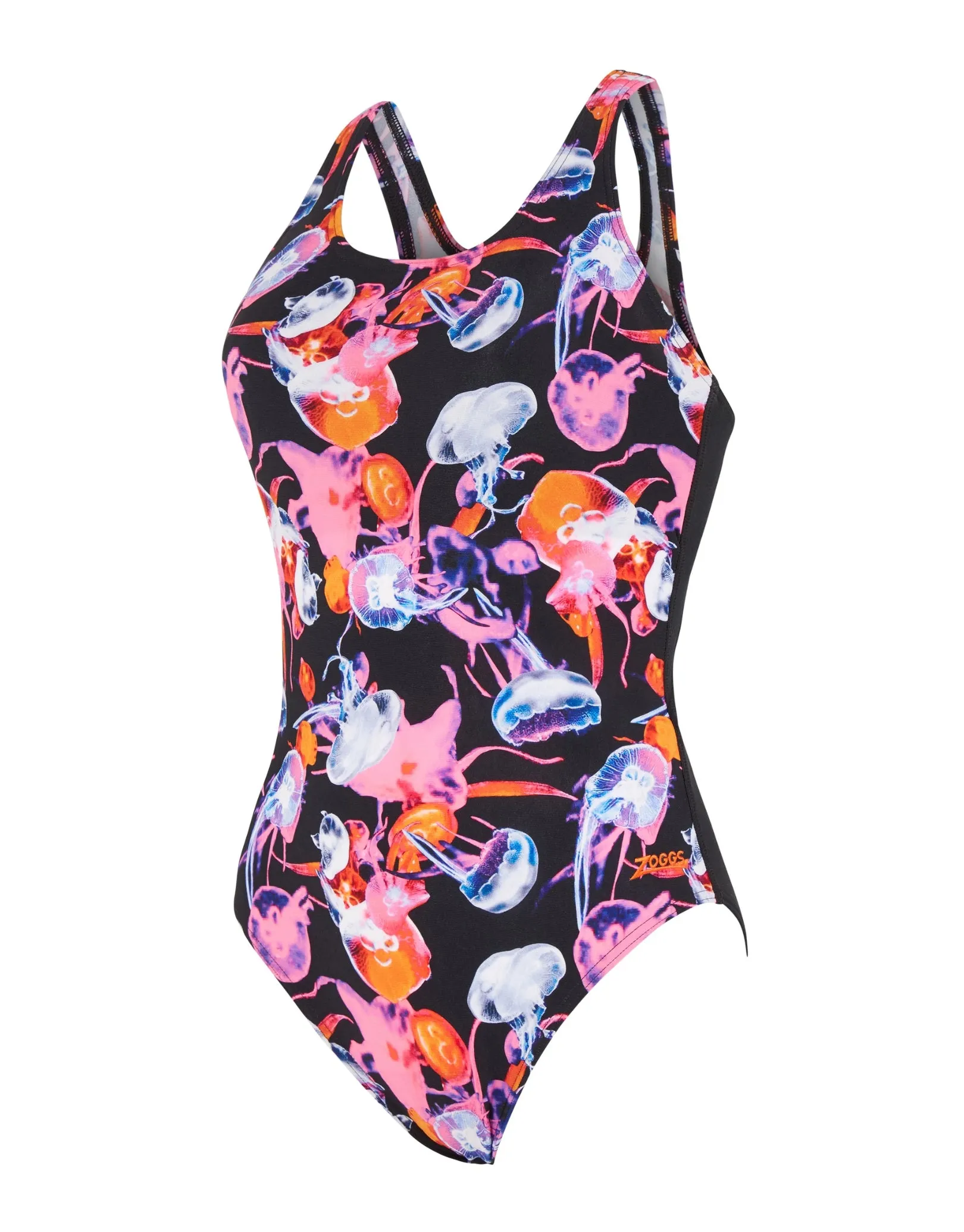 Sea Flowers Actionback Swimsuit - Black/Multi