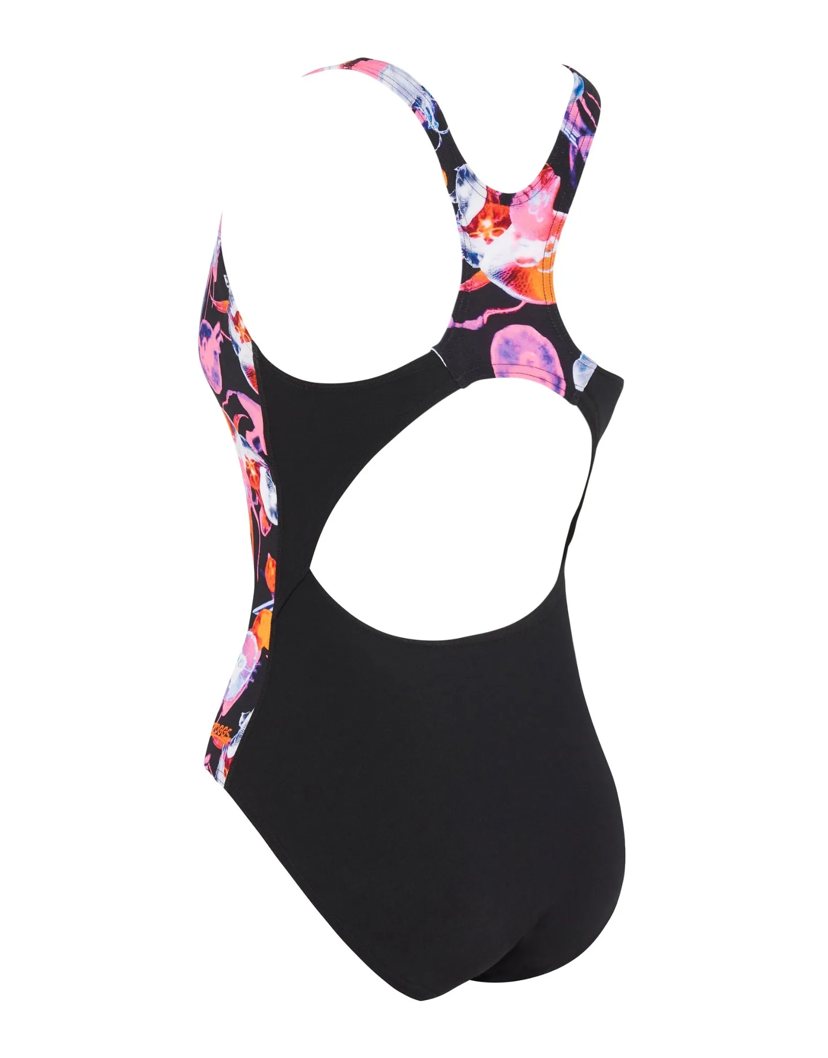 Sea Flowers Actionback Swimsuit - Black/Multi