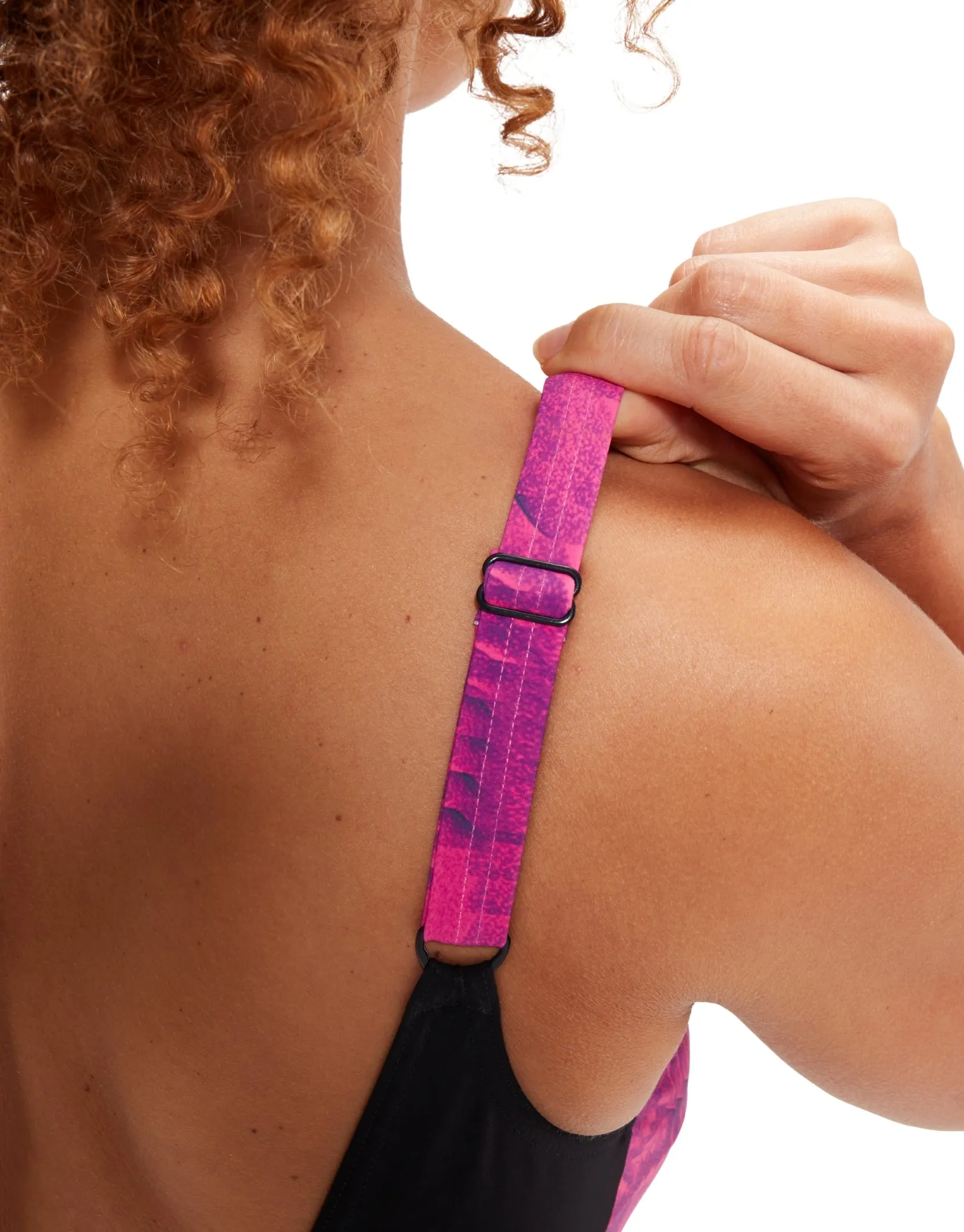 Shaping Contour Eclipse Printed Swimsuit - Black/Pink