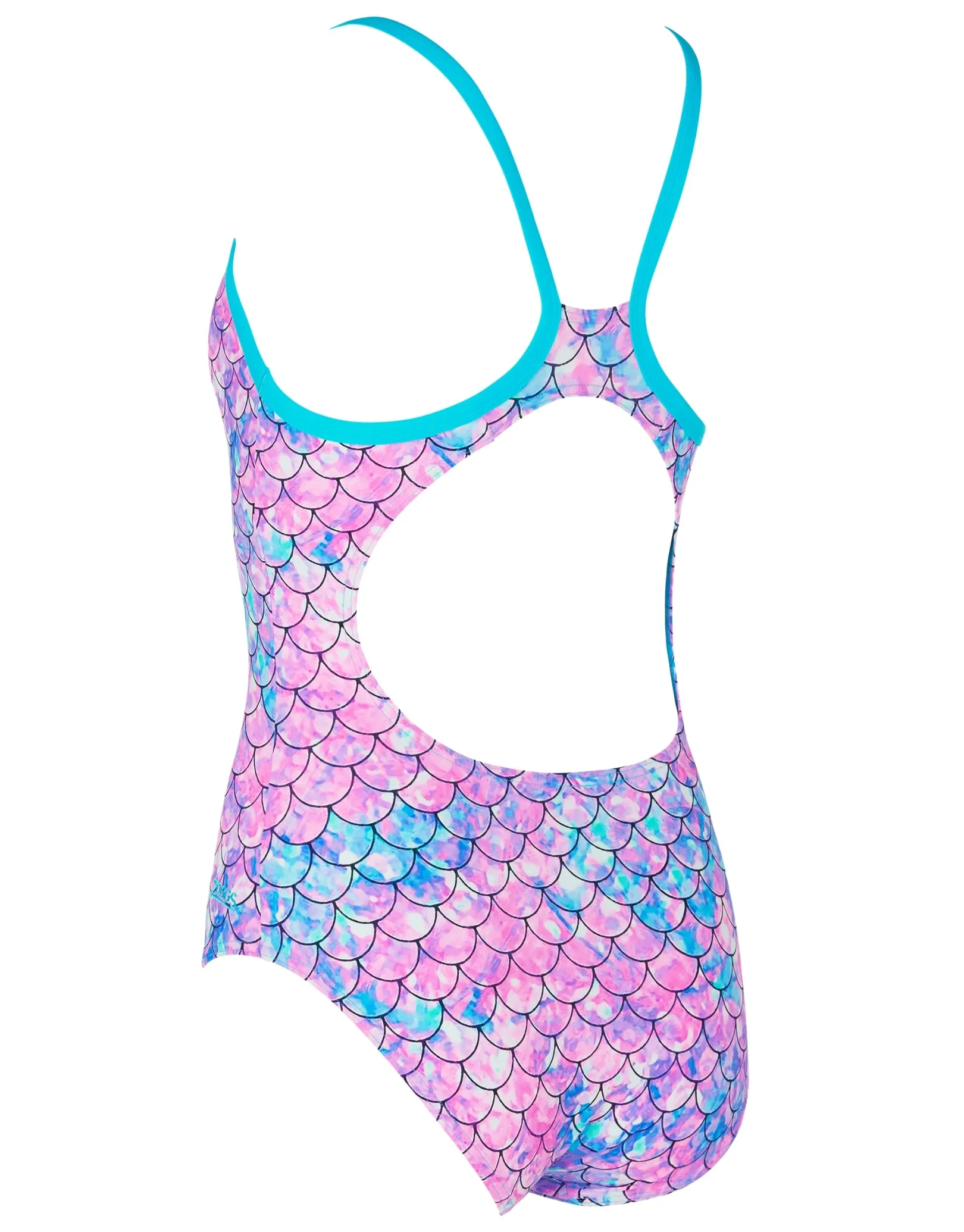 Sirene Sparkle Thermal Ecofeel Strikeback Swimsuit - Aqua/Pink
