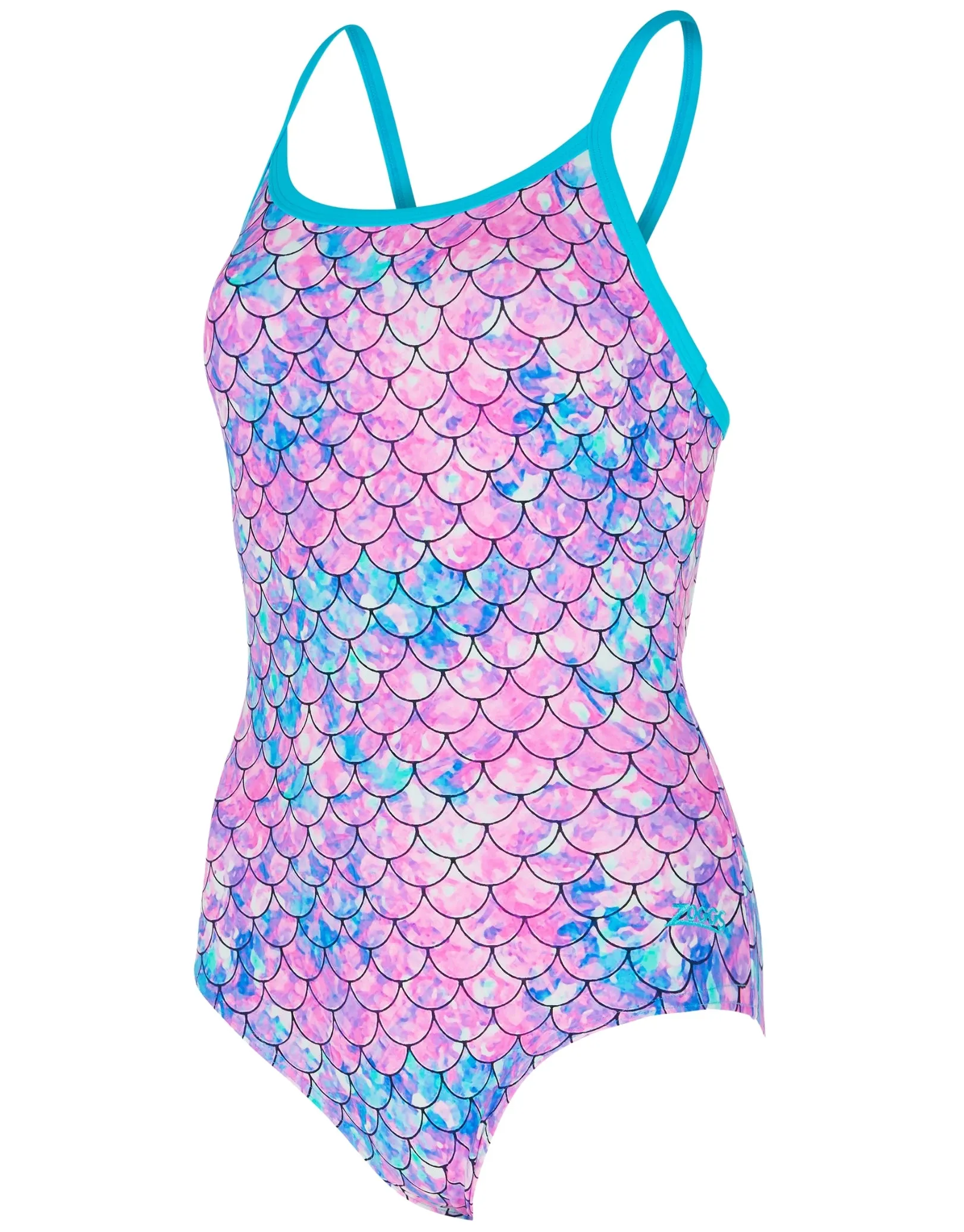 Sirene Sparkle Thermal Ecofeel Strikeback Swimsuit - Aqua/Pink