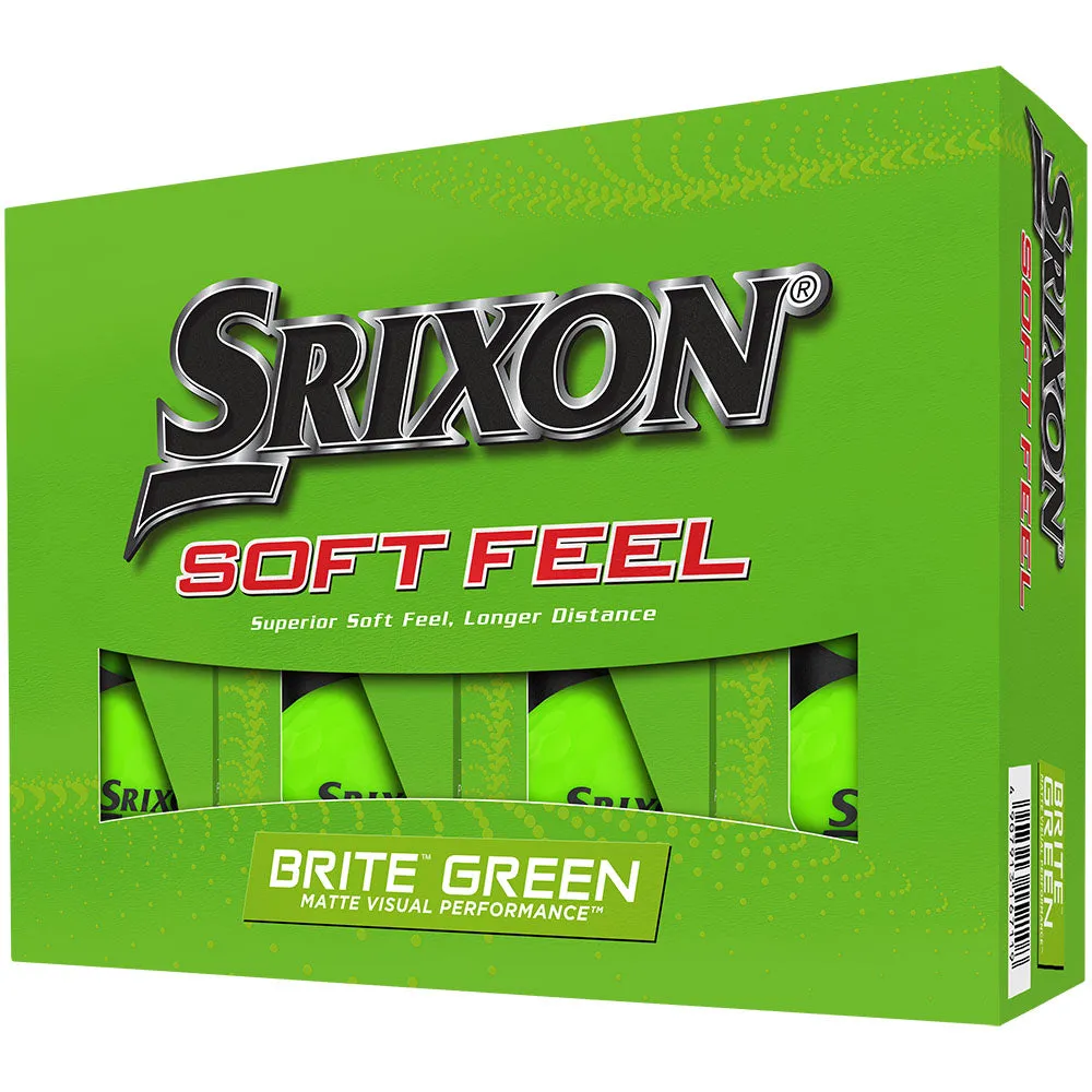 Srixon Soft Feel Golf Balls - Brite Green - 4 Dozen Pack