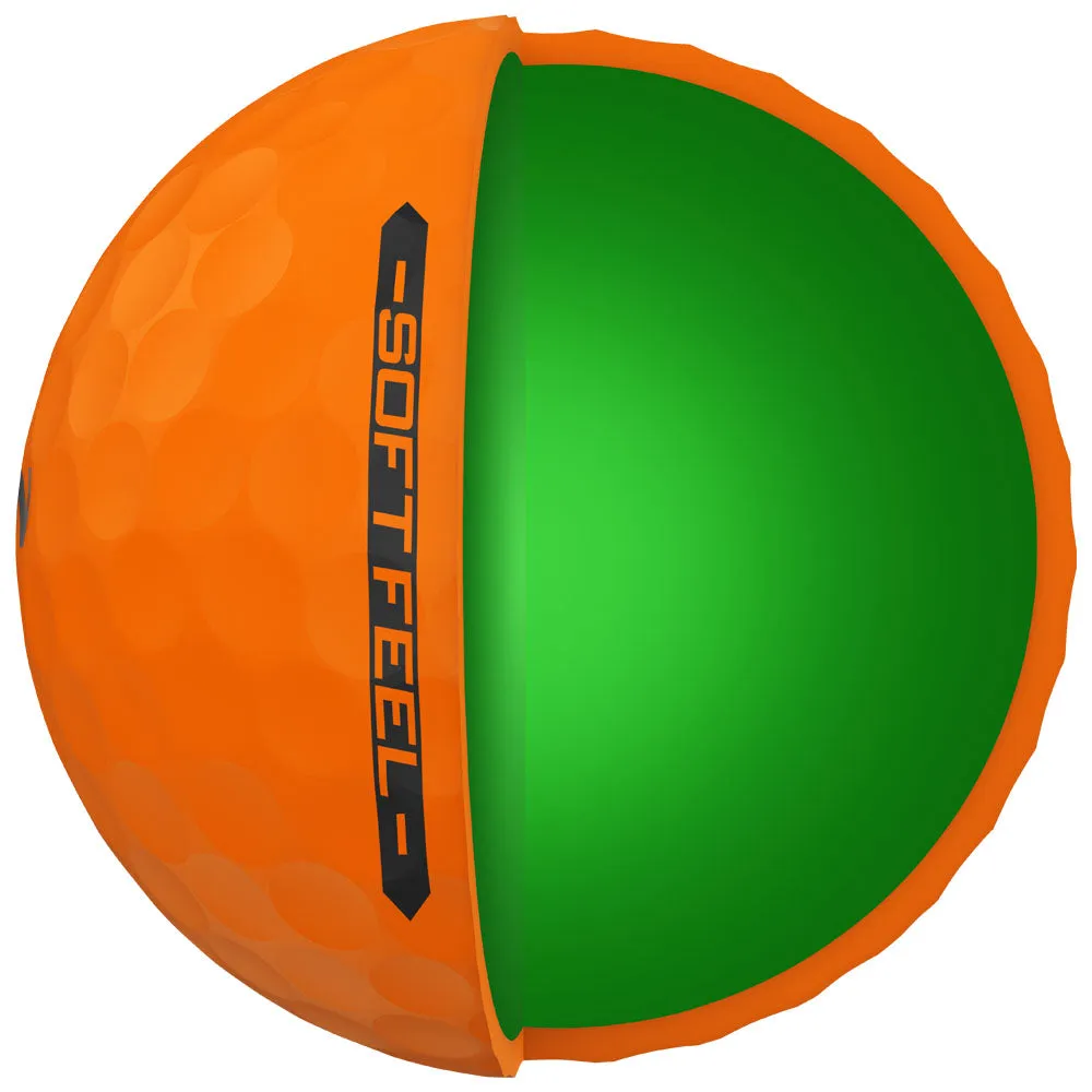 Srixon Soft Feel Golf Balls - Brite Orange - 12 Pack