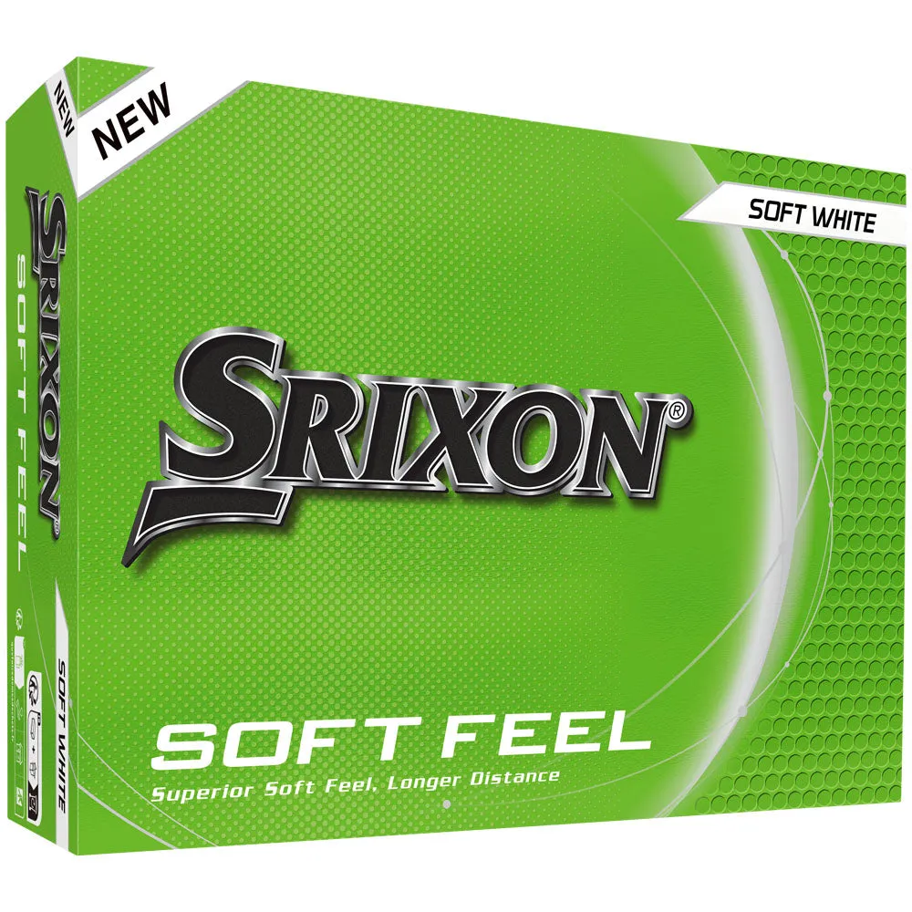 Srixon Soft Feel Golf Balls - White - 12 Pack