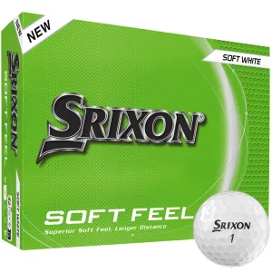 Srixon Soft Feel Golf Balls - White - 12 Pack