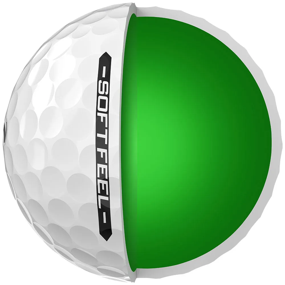 Srixon Soft Feel Golf Balls - White - 12 Pack