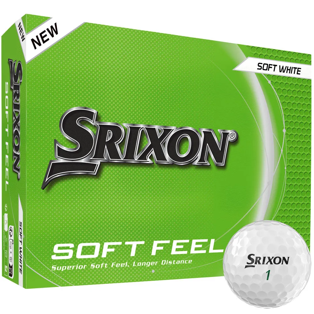 Srixon Soft Feel Golf Balls - White - 12 Pack