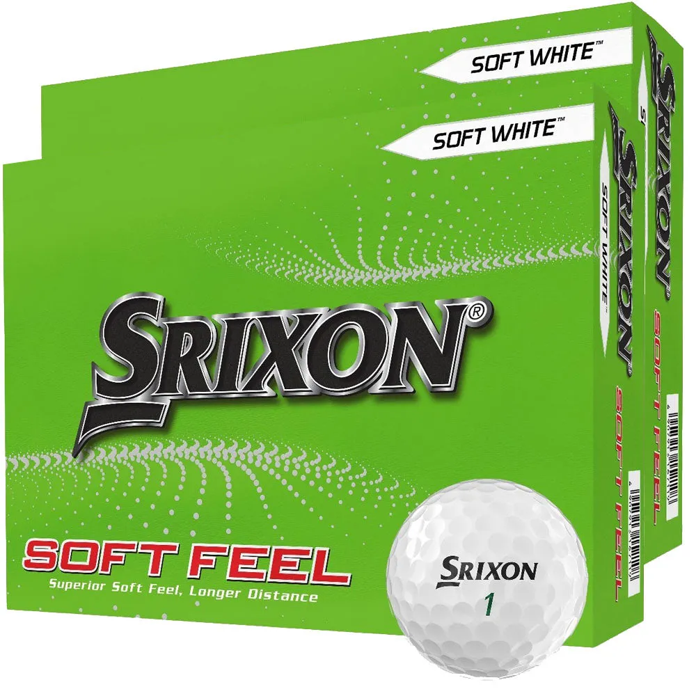 Srixon Soft Feel Golf Balls - White - Double Dozen