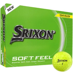 Srixon Soft Feel Golf Balls - Yellow - 12 Pack