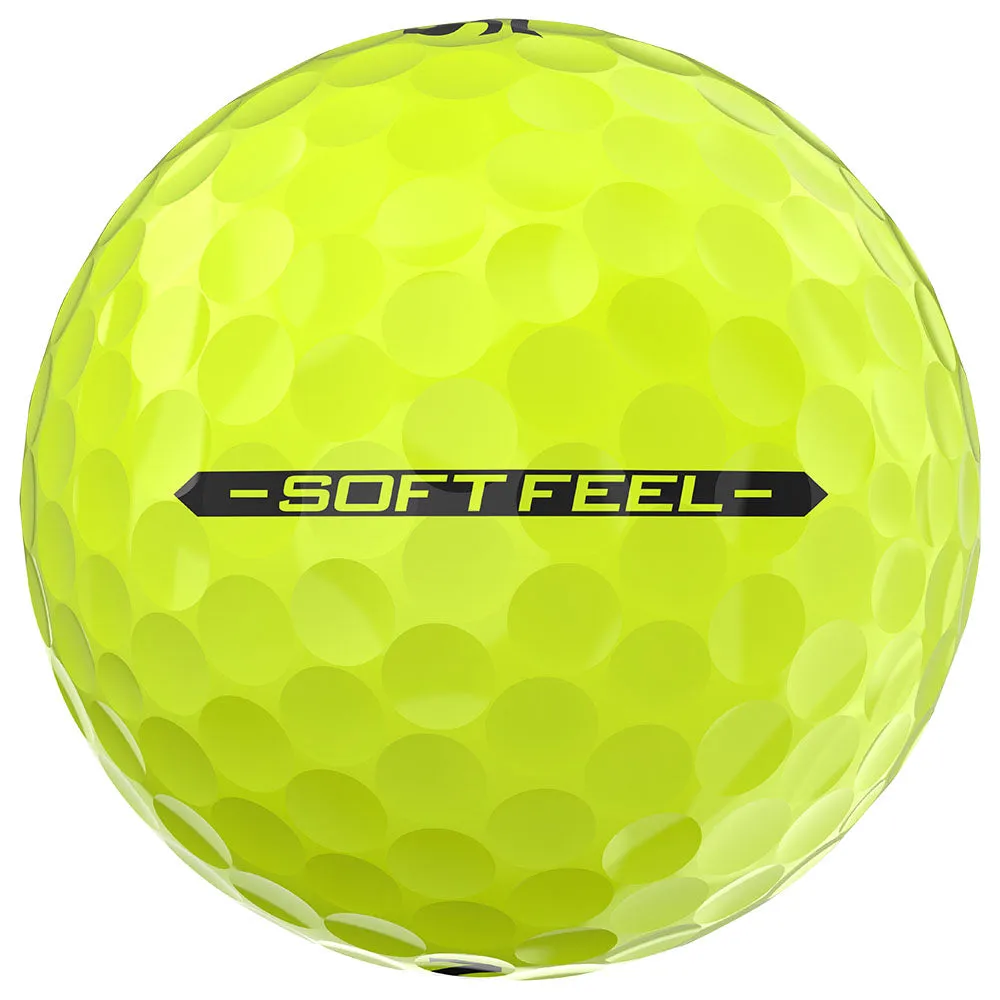 Srixon Soft Feel Golf Balls - Yellow - 12 Pack