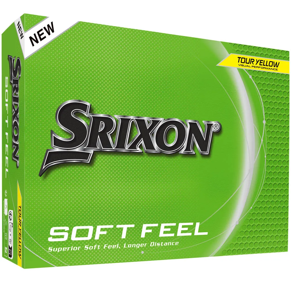 Srixon Soft Feel Golf Balls - Yellow - 12 Pack