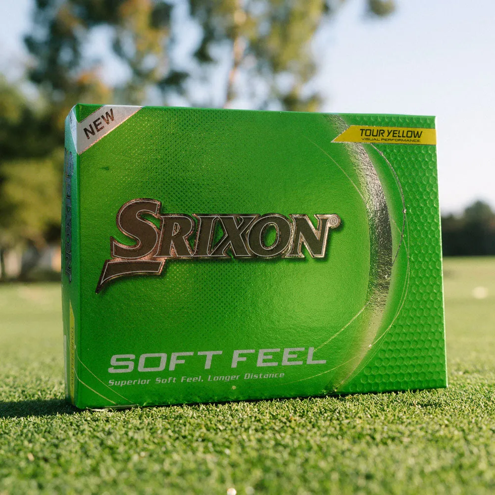 Srixon Soft Feel Golf Balls - Yellow - 12 Pack