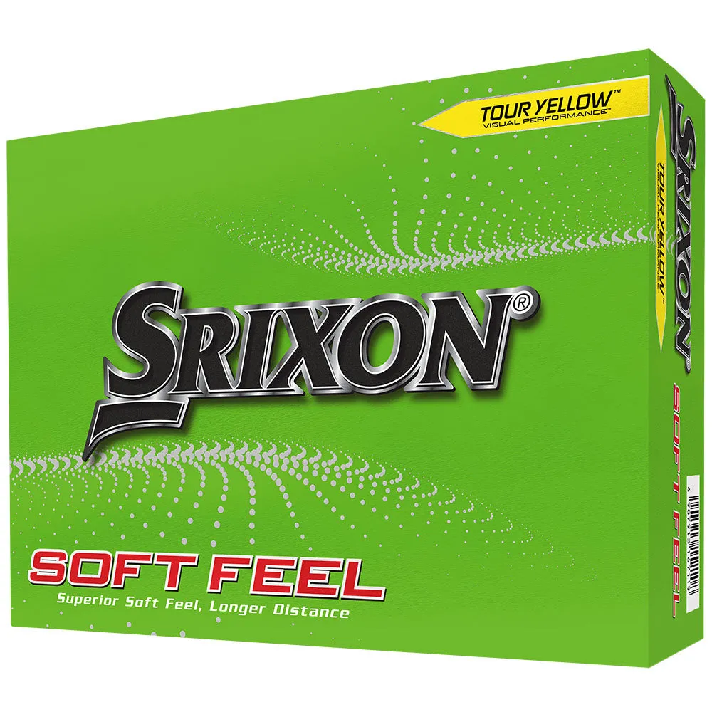 Srixon Soft Feel Golf Balls - Yellow - Double Dozen