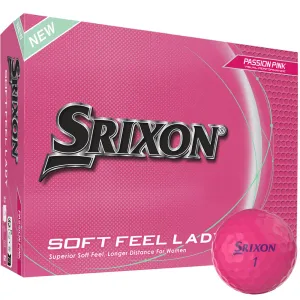 Srixon Soft Feel Ladies Golf Balls - Pink - 12 Pack