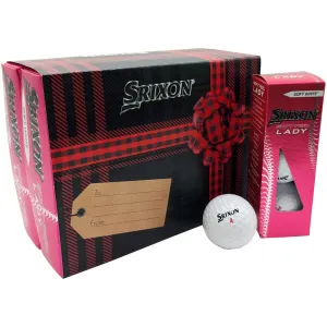 Srixon Soft Feel Lady Golf Balls - Soft White - Festive Double Dozen