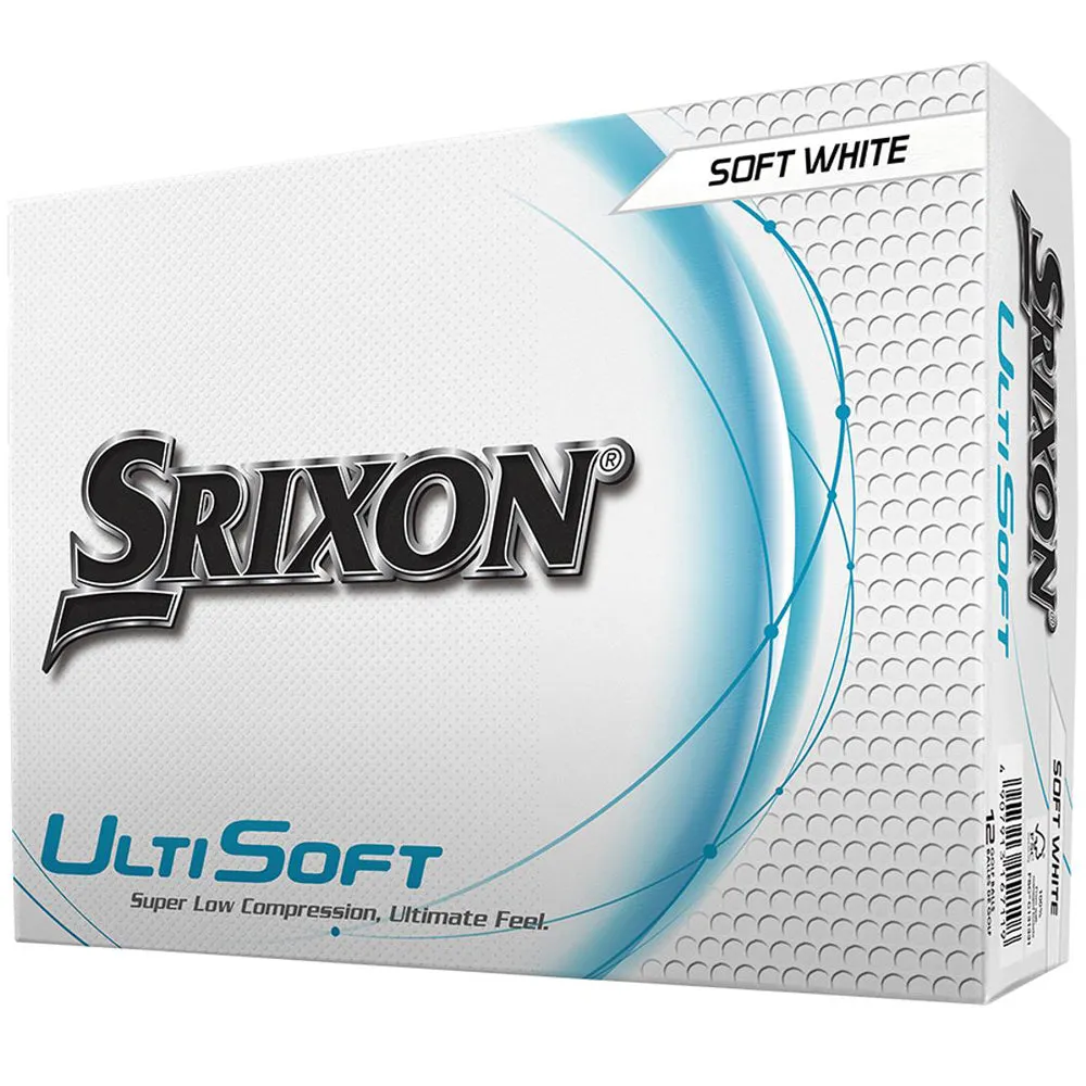 Srixon UltiSoft Golf Balls White - 12 Pack