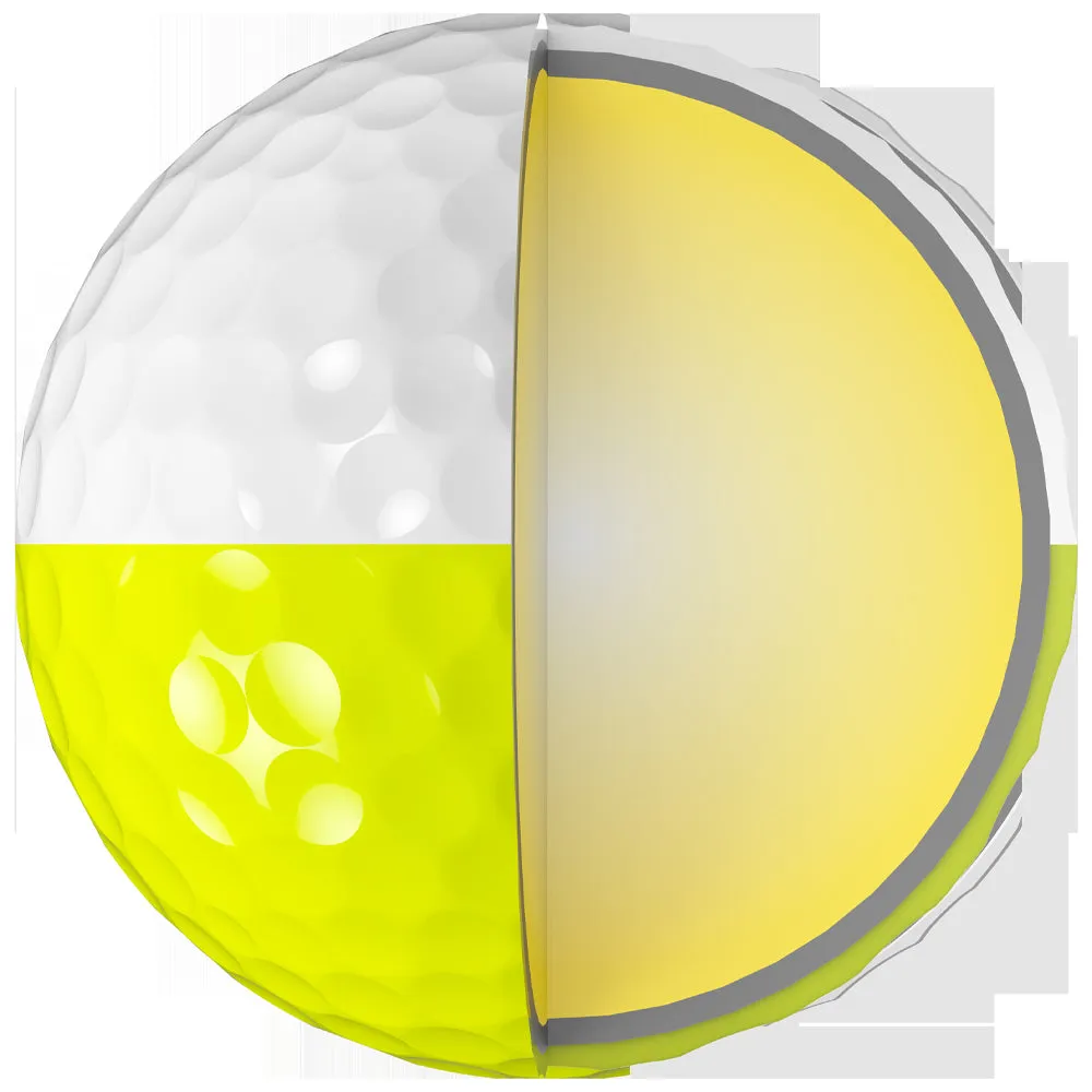Srixon Z-Star Divide Golf Balls - White/Yellow - Double Dozen