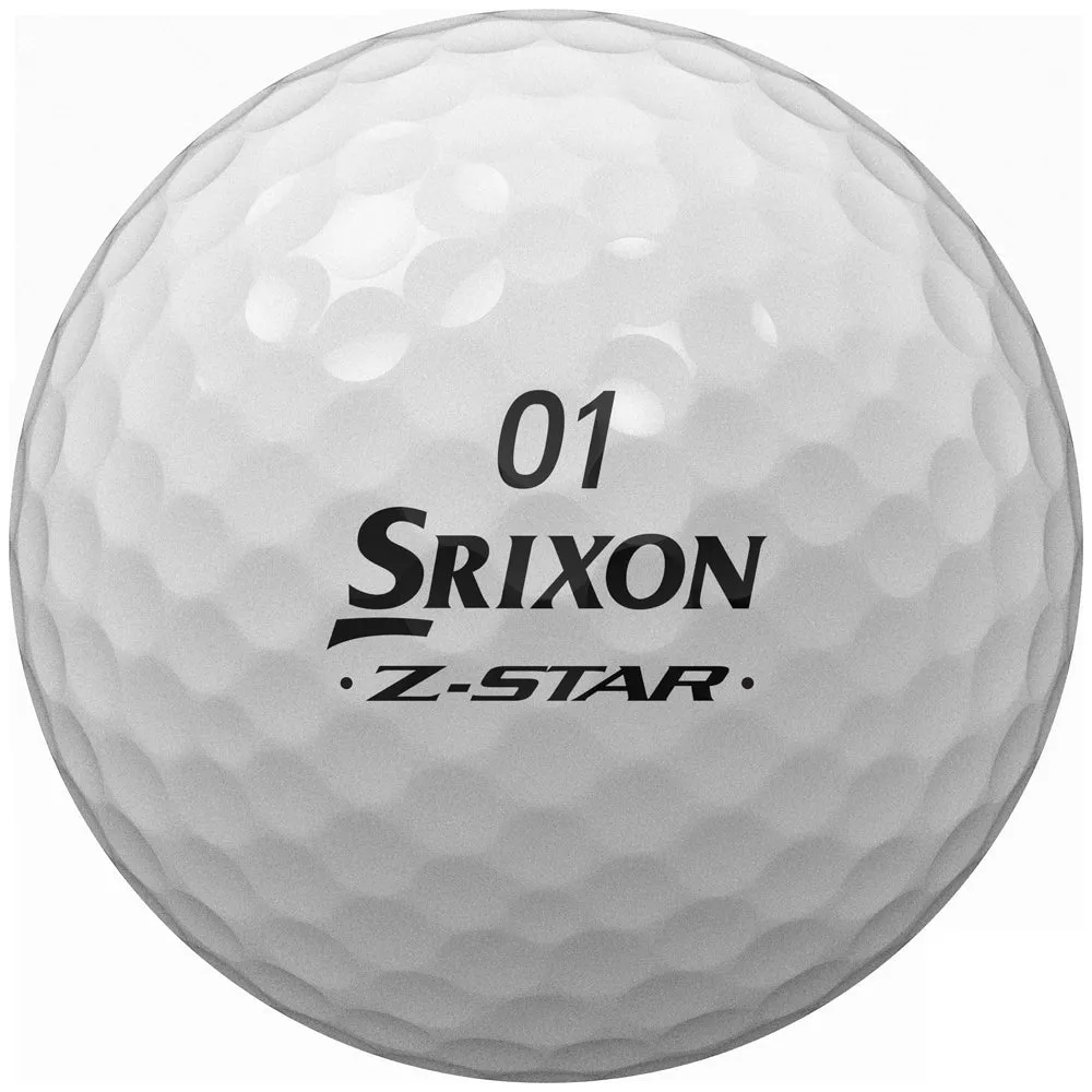 Srixon Z-Star Divide Golf Balls - White/Yellow - Double Dozen