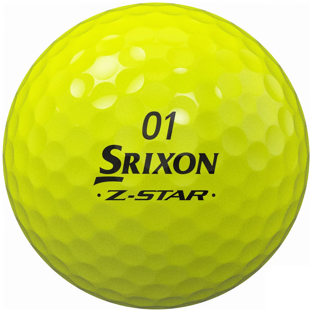 Srixon Z-Star Divide Golf Balls - White/Yellow - Double Dozen