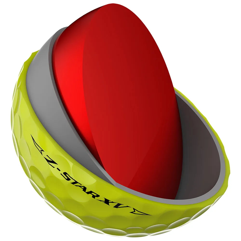 Srixon Z-Star XV Golf Balls - Tour Yellow - Double Dozen