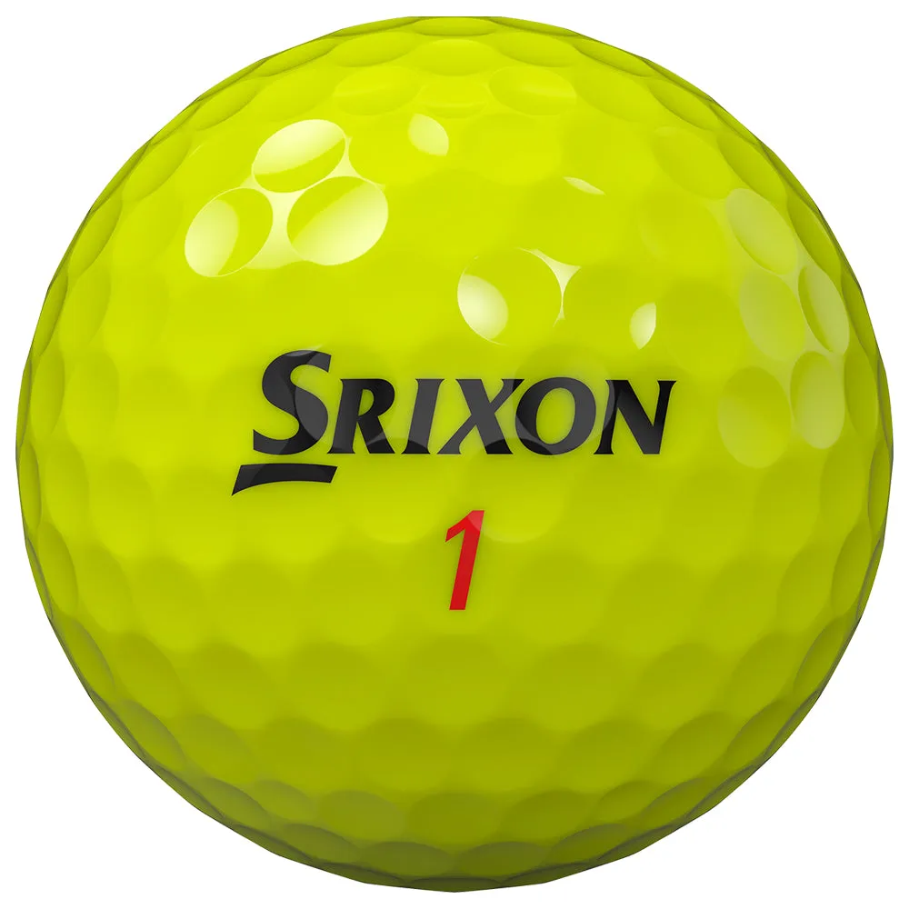 Srixon Z-Star XV Golf Balls - Yellow - 12 Pack