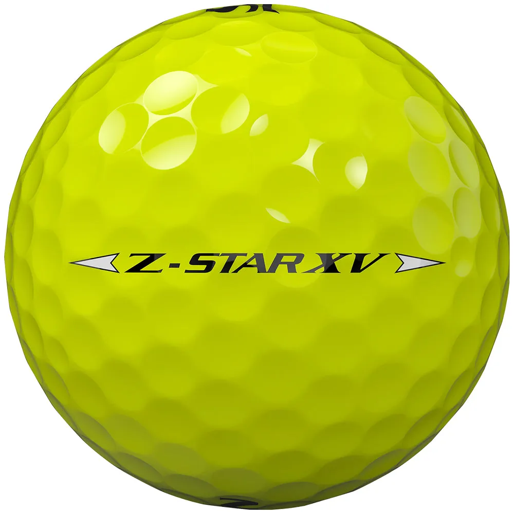 Srixon Z-Star XV Golf Balls - Yellow - 12 Pack