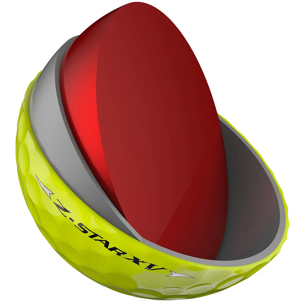 Srixon Z-Star XV Golf Balls - Yellow - 12 Pack