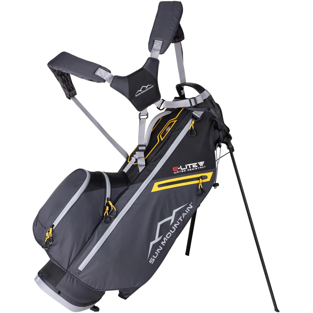 Sun Mountain E-LITE Stand Bag - Black/Steel/Gold