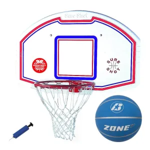 Sure Shot 506 44in Basketball Backboard and 203e Ring Set