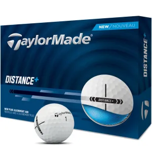 TaylorMade Distance  Golf Balls - White - 12 Pack