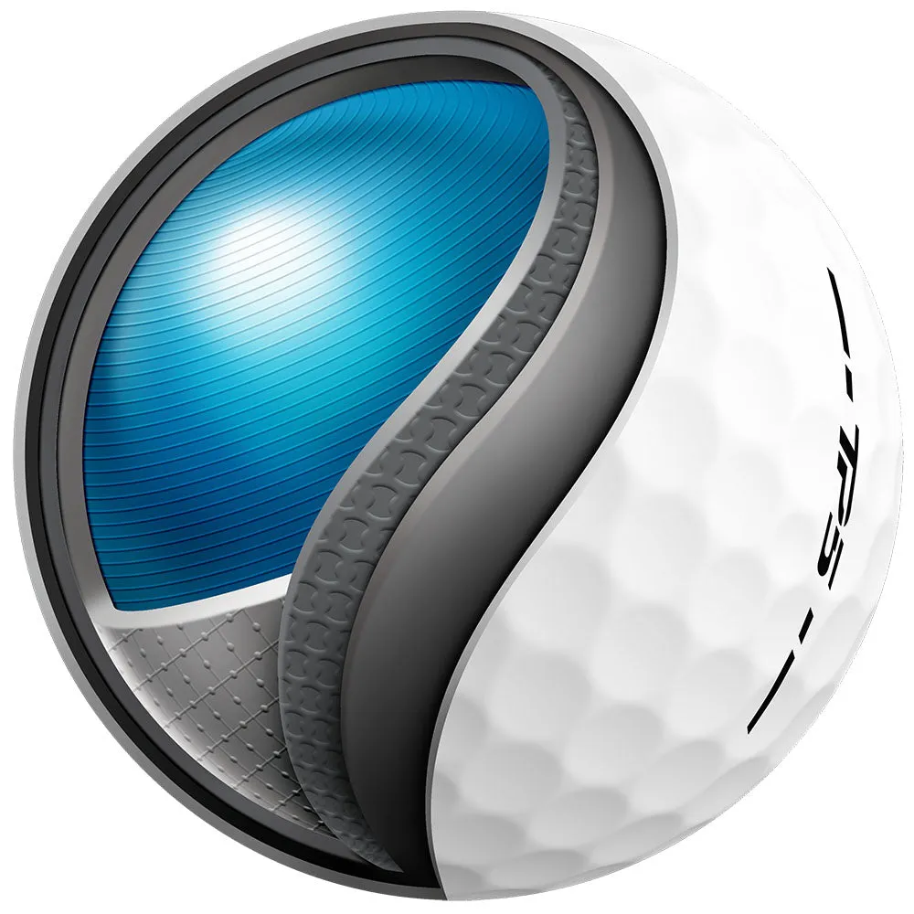 TaylorMade TP5 Golf Balls - White - 12 Pack Personalised Text