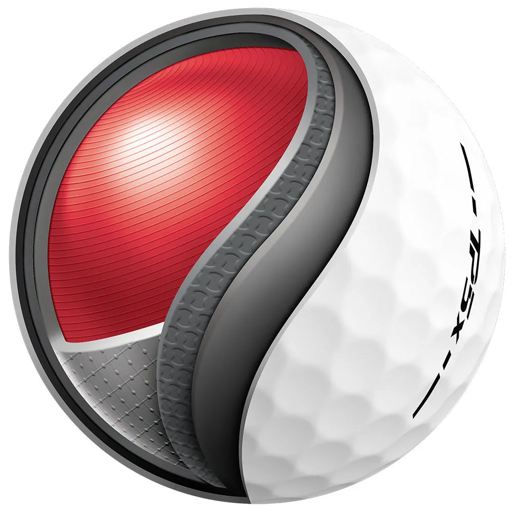 TaylorMade TP5x Golf Balls - White - 12 Pack Personalised Text