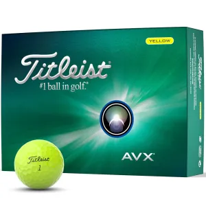 Titleist AVX Golf Balls - Yellow - 12 Pack