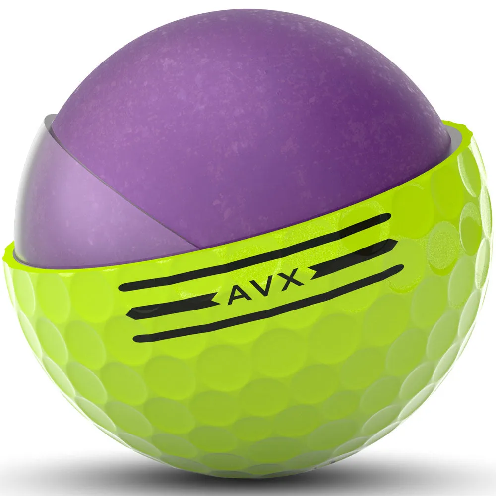 Titleist AVX Golf Balls - Yellow - 12 Pack