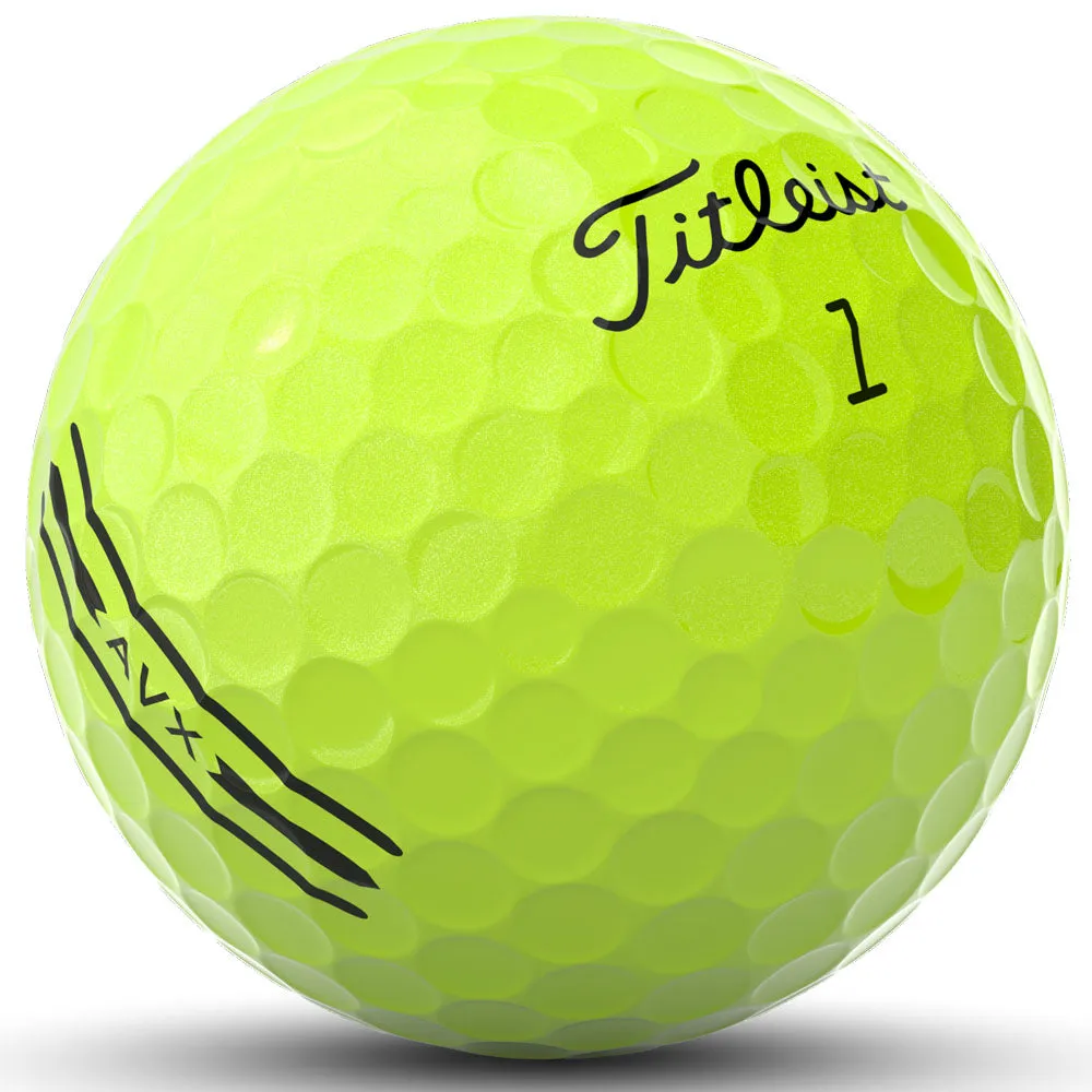 Titleist AVX Golf Balls - Yellow - 12 Pack