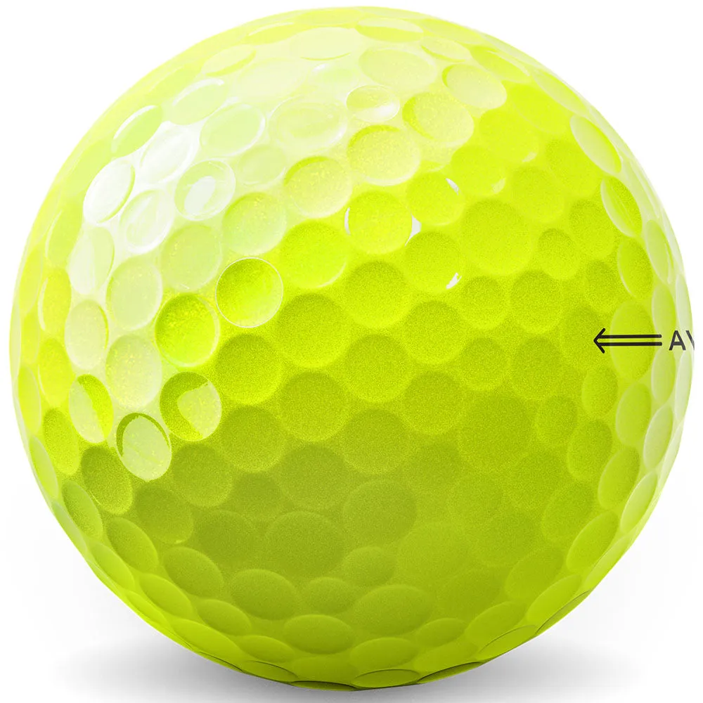 Titleist AVX Golf Balls - Yellow - 3-Ball Sleeve