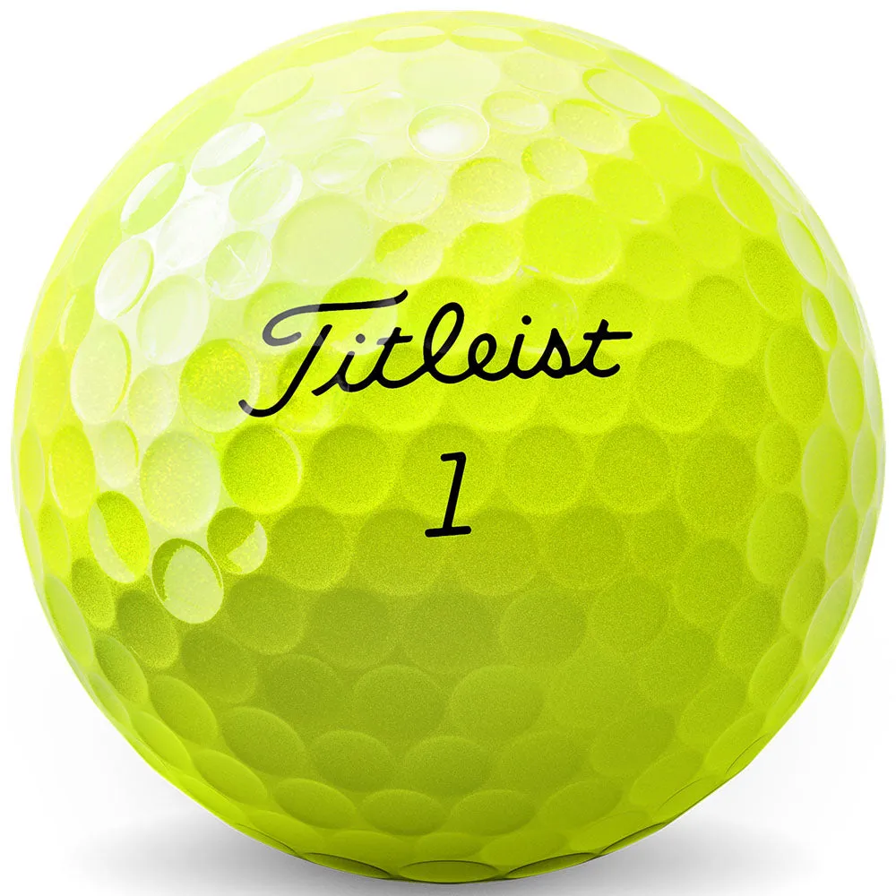 Titleist AVX Golf Balls - Yellow - 3-Ball Sleeve