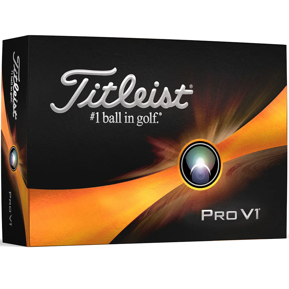Titleist Pro V1 Golf Balls - White - 12 Pack