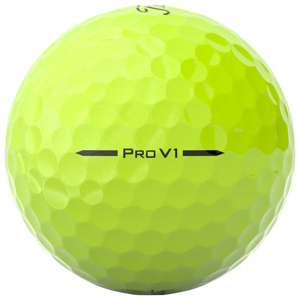 Titleist Pro V1 Golf Balls - Yellow - 12 Pack