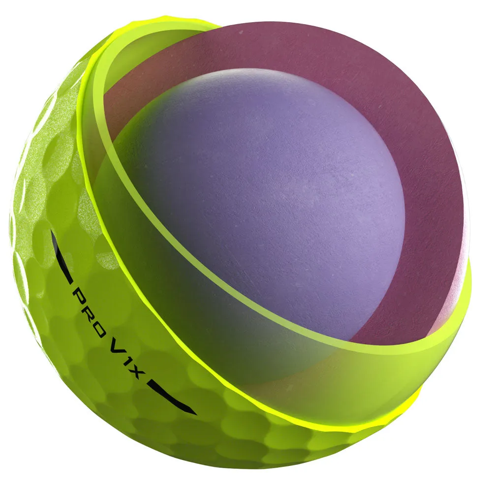 Titleist Pro V1x Golf Balls - Yellow - 12 Pack