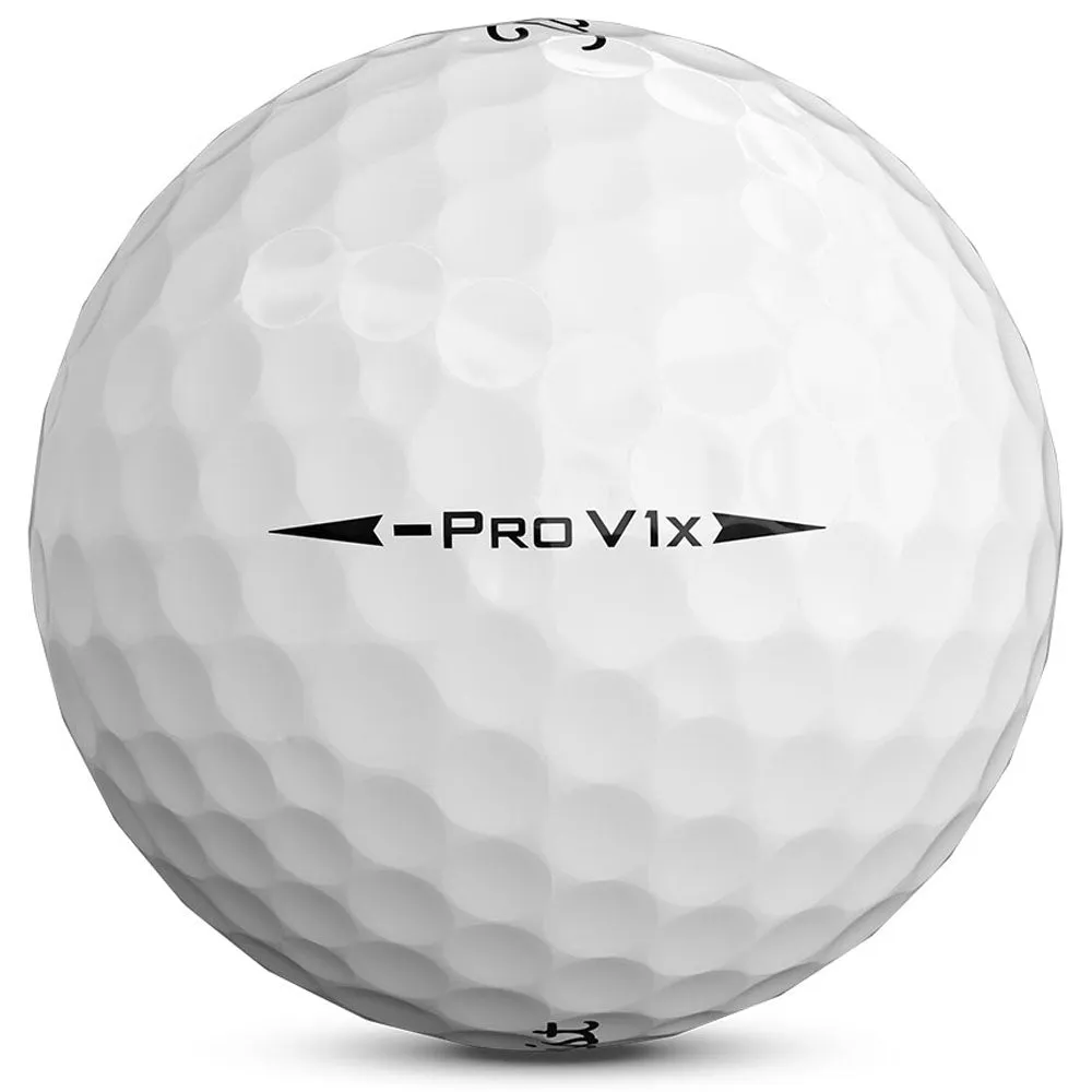Titleist Pro V1x Left Dash Golf Balls - White - 12 Pack