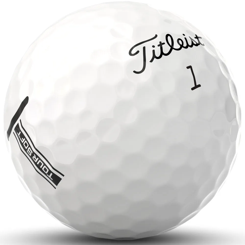 Titleist Tour Soft Golf Balls - White - 12 Pack