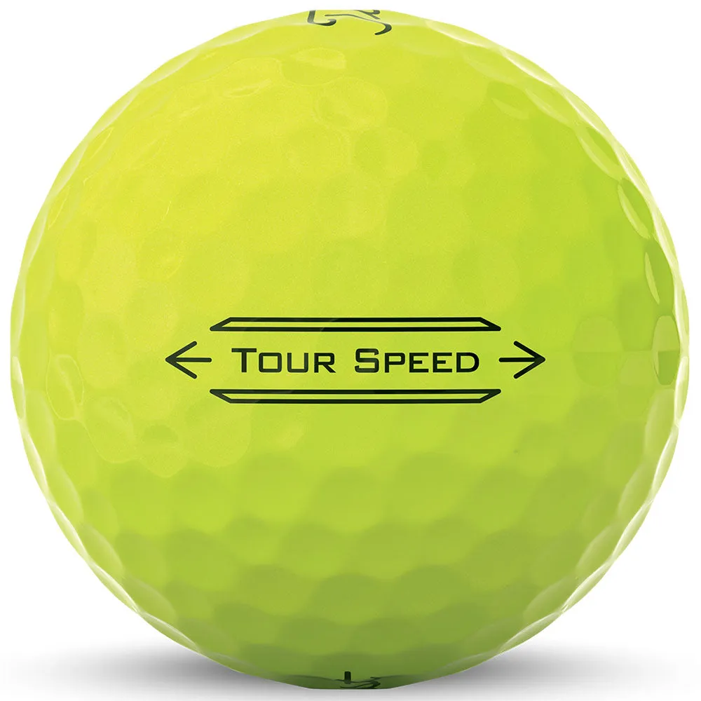 Titleist Tour Speed Golf Balls - Yellow - 12 Pack
