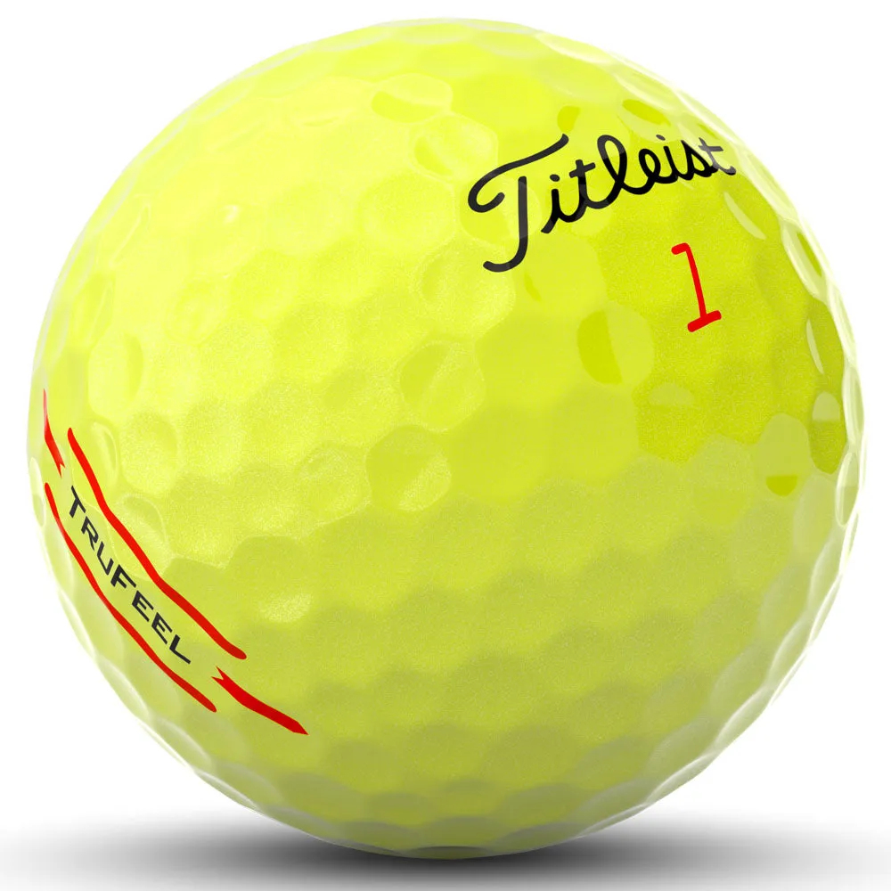 Titleist TruFeel Golf Balls - Yellow - 12 Pack