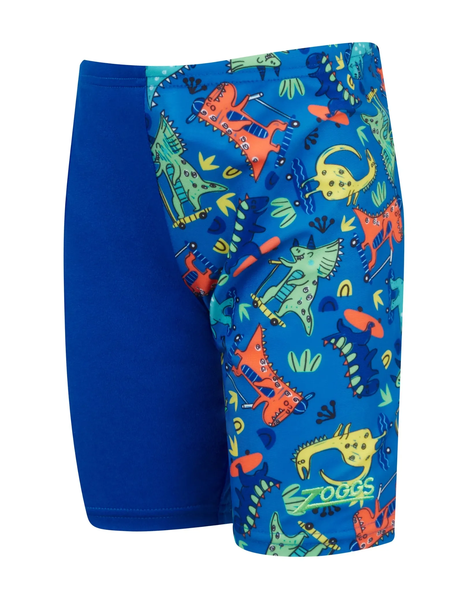 Tots Boys Skaters Mid Swim Jammer - Blue/Multi