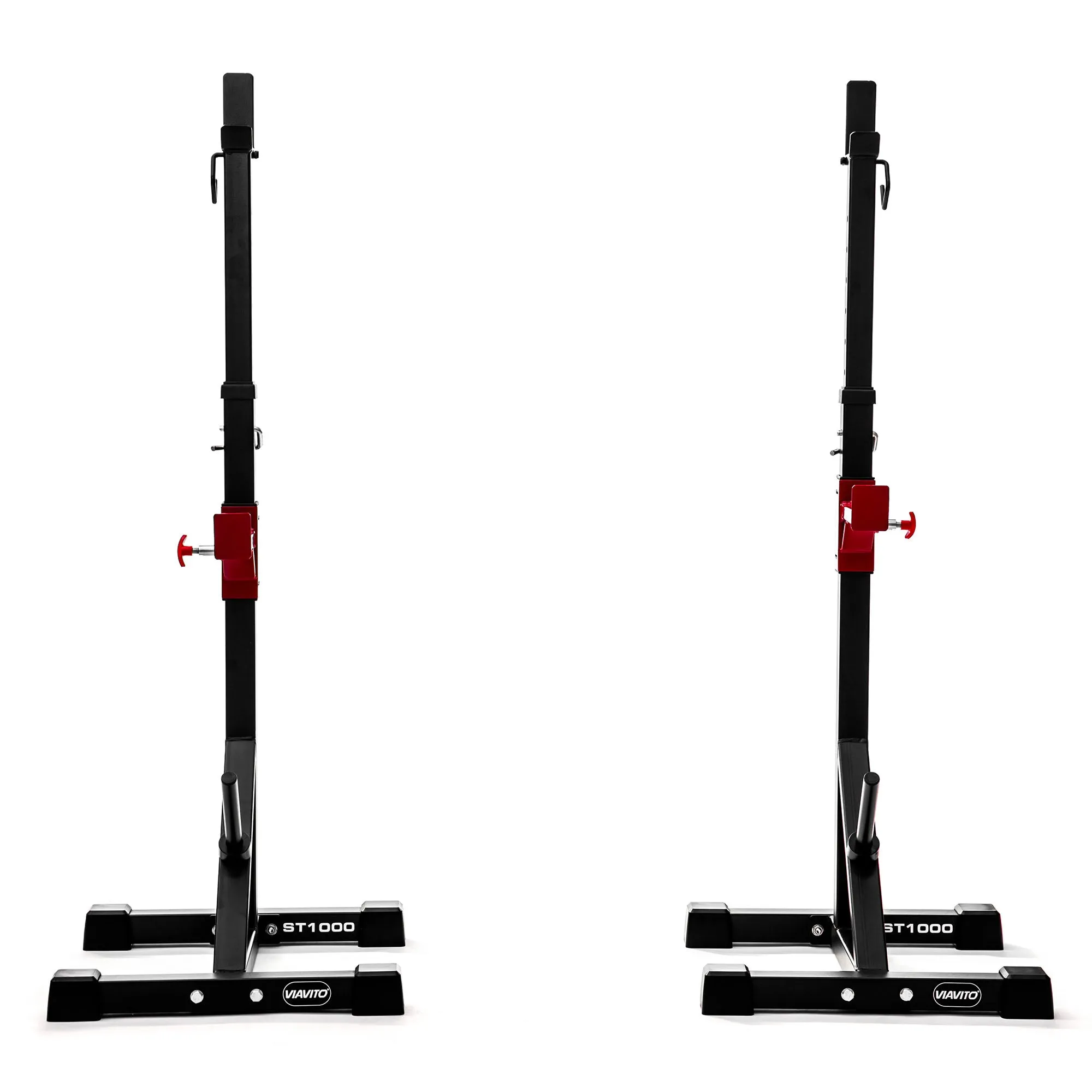 Viavito ST1000 Adjustable Squat Stands with Barbell Spotter Catchers